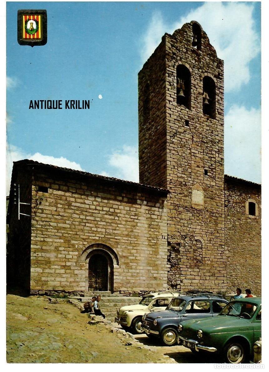 Postales: CASTELLAR DE N'HUG N&ordm; 2256 ESGLESIA PARROQUIAL / ESCUDO DE ORO / SIN FRANQUEAR