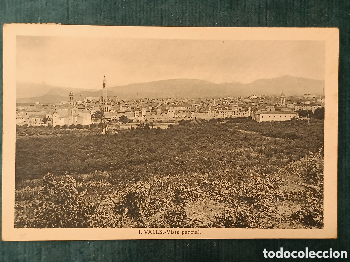 Postales: 1 VALLS. Vista parcial (circulada 1946)
