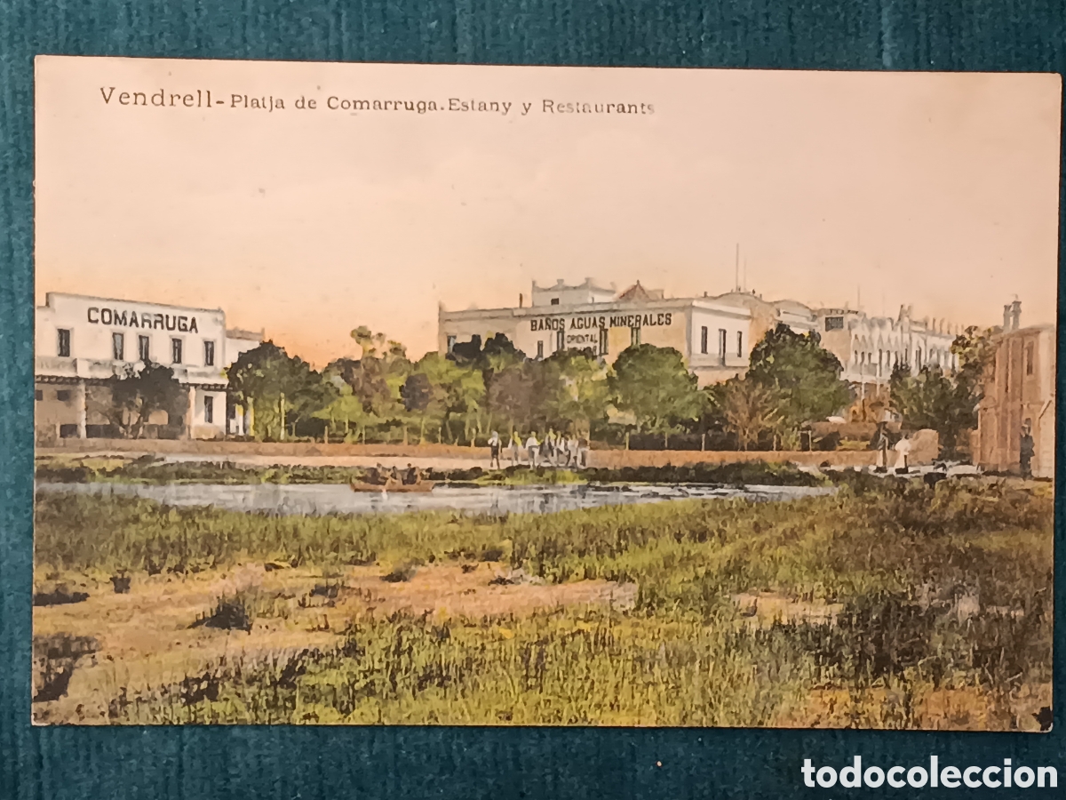 Postales: Vendrell. Platja de Comarruga. Estany y Restaurants