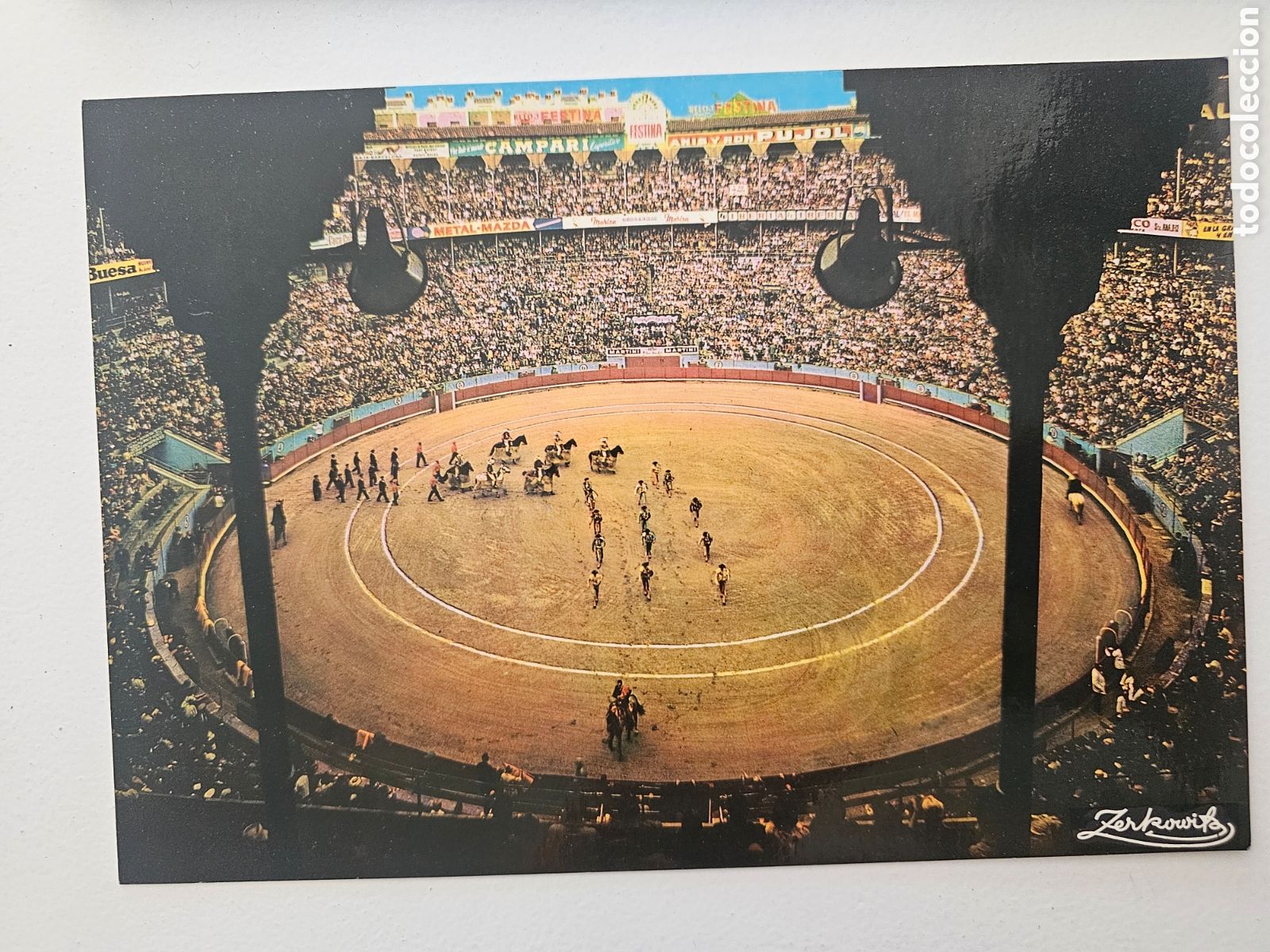 Postales: Postal de gran tama&ntilde;o de la Plaza de Toros, Monumental Barcelona Zerkowitz Barcelona 1980