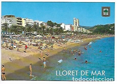 Postales: PLATJA. VISTA PARCIAL - BEACH. PARTIAL VIEW.- COSTA BRAVA, LLORET DE MAR / GIRONA