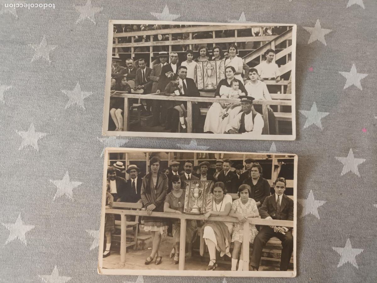 Postales: POSTAL FOTOGRAFICA JUPITER CLUB FUTBOL. TROFEO PALCO. 1926 Y 1930. Trofeix