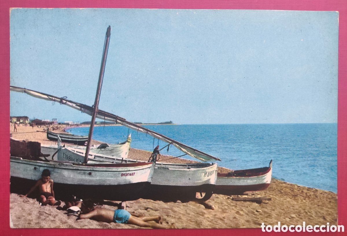 Postales: MALGRAT PLATJA POSTAL COLOREADA C. 1965