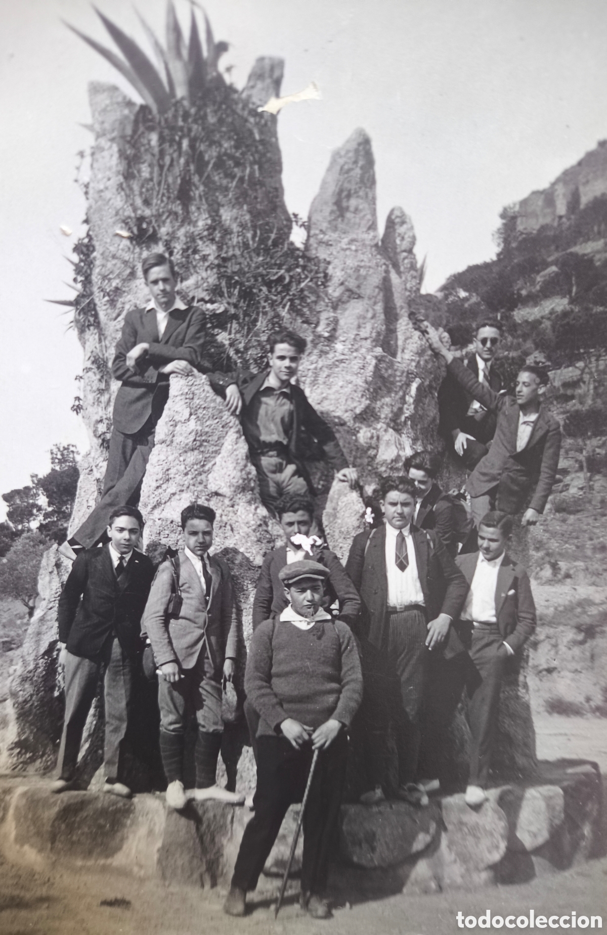 Postales: FOTOGRAF&Iacute;A EXCURSI&Oacute; SANT FELIU DE CODINES - SANT MIQUEL DEL FAI RETRATO POSTAL FOTOGR&Aacute;FICA C. 1915