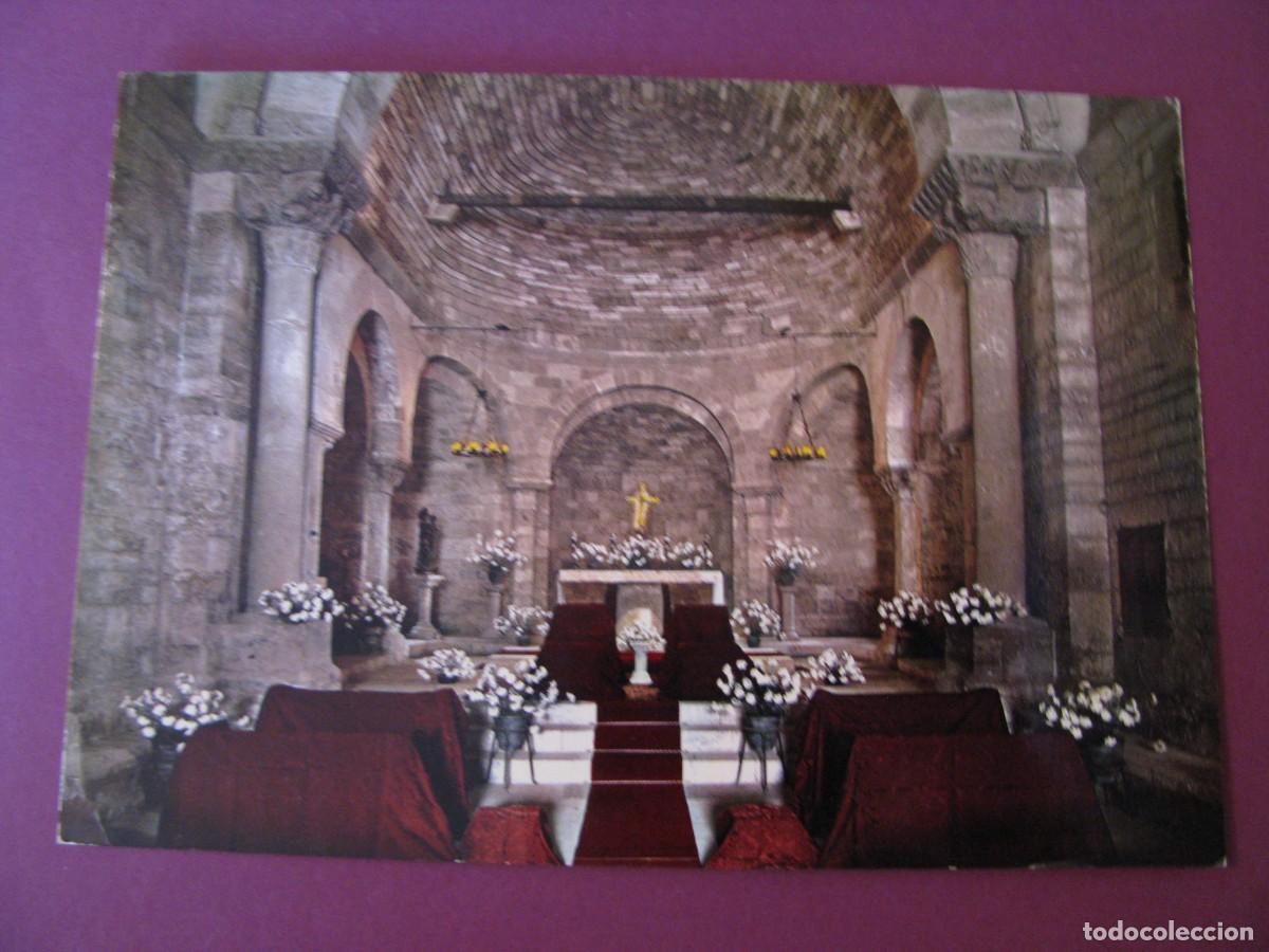 Postales: POSTAL DE BA&Ntilde;OLAS. INTERIOR DE LA IGLESIA PARROQUIAL DE PORQUERAS. ESCUDO DE ORO.