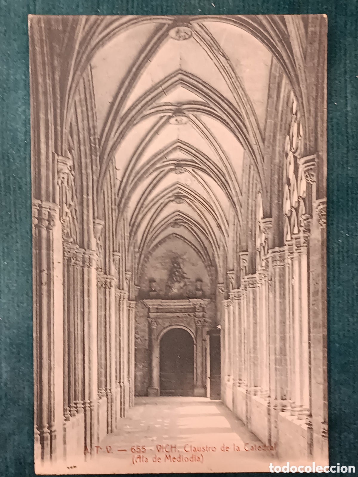 Postales: A.T.V. 655 VICH. Claustro de la Catedral. (Vic)