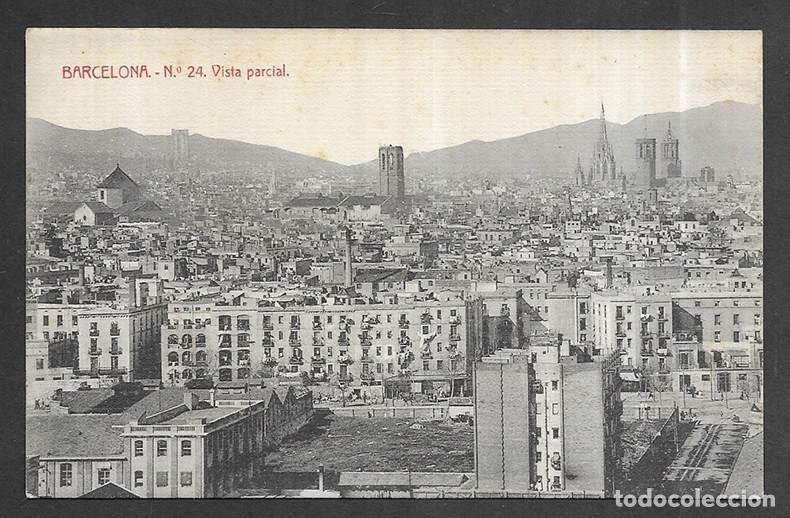 Postkarten: Postal. Barcelona. N&ordm; 24 Vista Parcial . Librer&iacute;a Granada 1920?