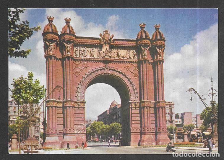 Cartoline: Postal. Barcelona- 5.014 Arco de Triunfo Reuss Ro/Color 1960