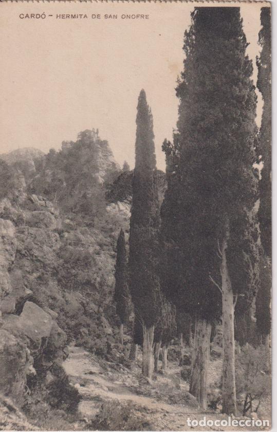 Postales: T&Iacute;TULO: CARD&Oacute; (TARRAGONA) HERMITA DE SAN ONOFRE, BALNEARIO DE CARDO - CIRCULADA 1932