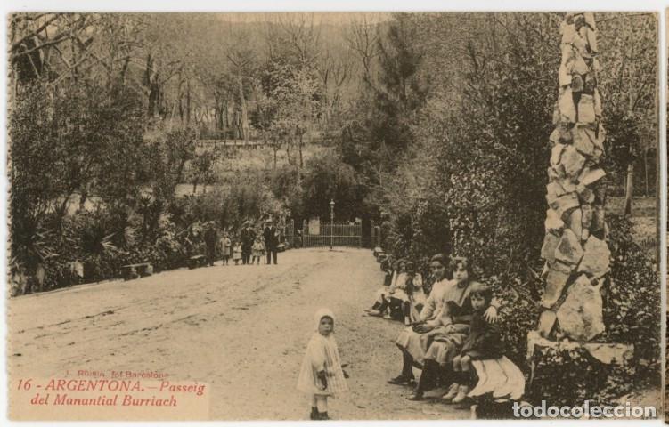 Postales: a11269 Argentona Passeig Del Manantial Burriac Roisin N&ordm;16 sc animada
