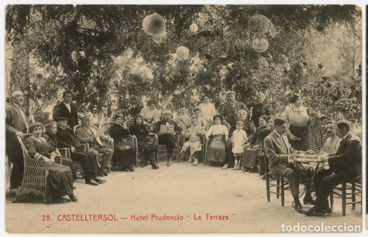 Postales: a11274 Castellter&ccedil;ol Hotel Prudencio La Terraza roisin N&ordm;25 sc