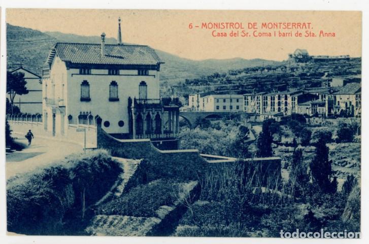 Postales: a11296 Monistrol De Montserrat Casa Del Sr. Coma I Barri De Santa Anna Thomas N&ordm;6 sc
