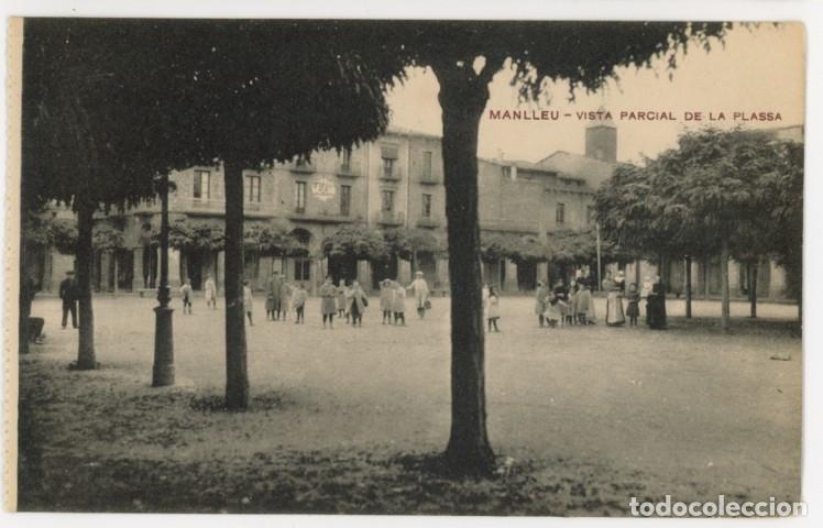 Postales: a11301 manlleu vista general de la plassa mauri sc