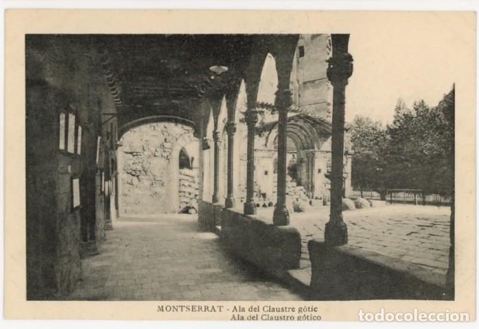Postales: a11309 Montserrat Ala Del Claustre Gotic sc