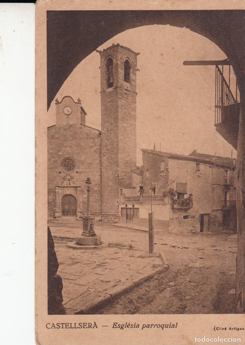 Postales: POSTAL CASTELLSER&Agrave; - ESGL&Eacute;SIA PARROQUIAL - CLIX&Eacute; ARTIGAS -