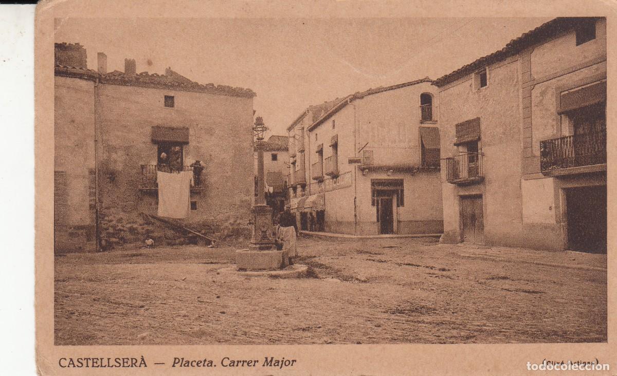 Postales: POSTAL CASTELLSER&Agrave; - PLACETA . CARRER MAJOR - CLIX&Eacute; ARTIGAS -