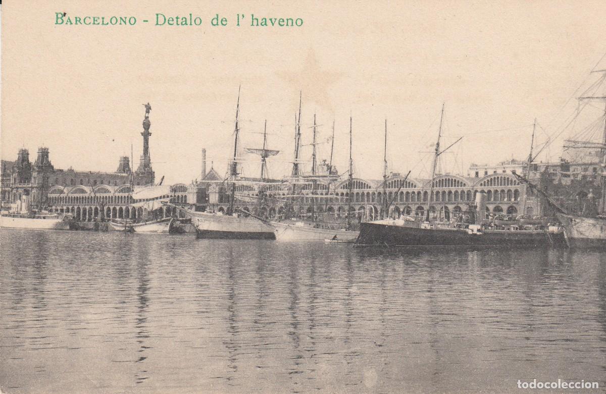 Postales: POSTAL ESPERANTO BARCELONA - DETALO DE L'HAVENO --PUERTO --