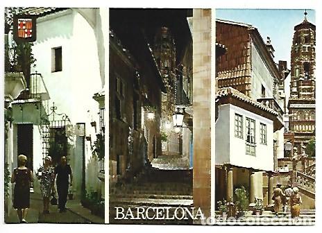 Postales: &rdquo; PUEBLO ESPA&Ntilde;OL &rdquo;.- BARCELONA