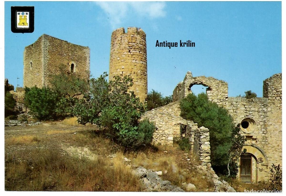 Postales: ULLDECONA N&ordm; 6064 CASTILLO / EDICION ESCUDO DE ORO / SIN FRANQUEAR PERO ESCRITA DORSO