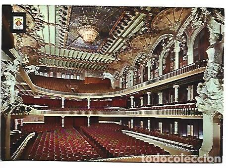 Postales: SALA DE CONCERTS DES DE L&acute;ESCENARI.- PALAU DE LA MUSICA CATALANA.- BARCELONA