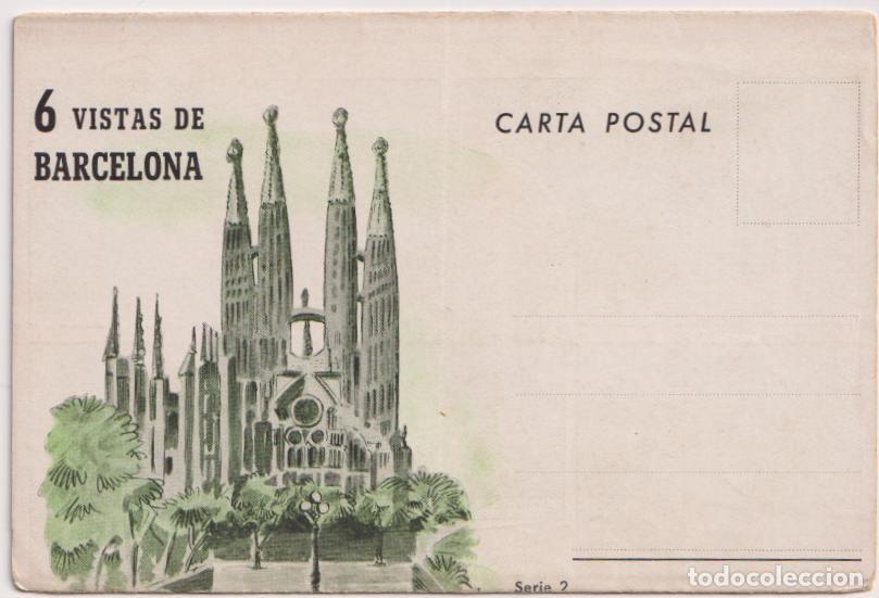 Postales: 6 ANTIGUAS VISTAS DE BARCELONA, DESPLEGABLE - 9X13,5