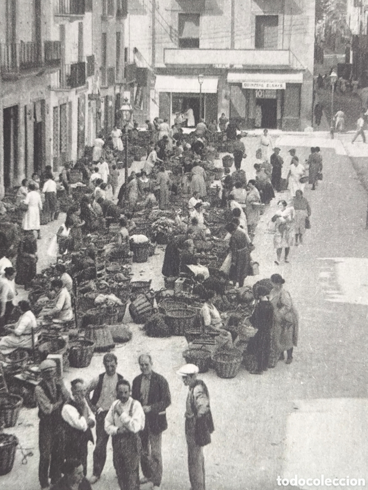 Postales: VILANOVA I LA GELTR&Uacute; PLA&Ccedil;A DE LA VERDURA POSTAL ANIMADA C. 1930