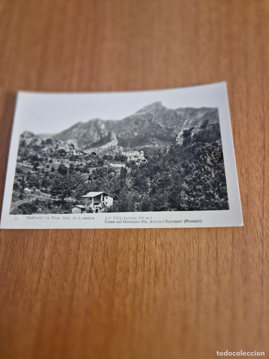 Postales: POSTAL SANTUARI DE NTRA. DE LOURDES LA NOU CASA FUNDADA MN. ANTON I SANTUARI(PONENT). CIRCULADA
