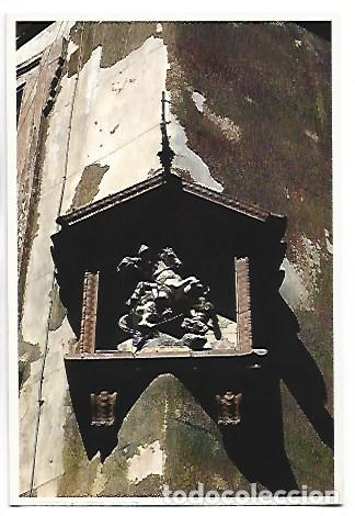 Postales: IMAGEN DE SANT JORDI EN UNA ESQUINA DEL CARRER DEL CALL.- CASCO ANTIGUO - BARCELONA