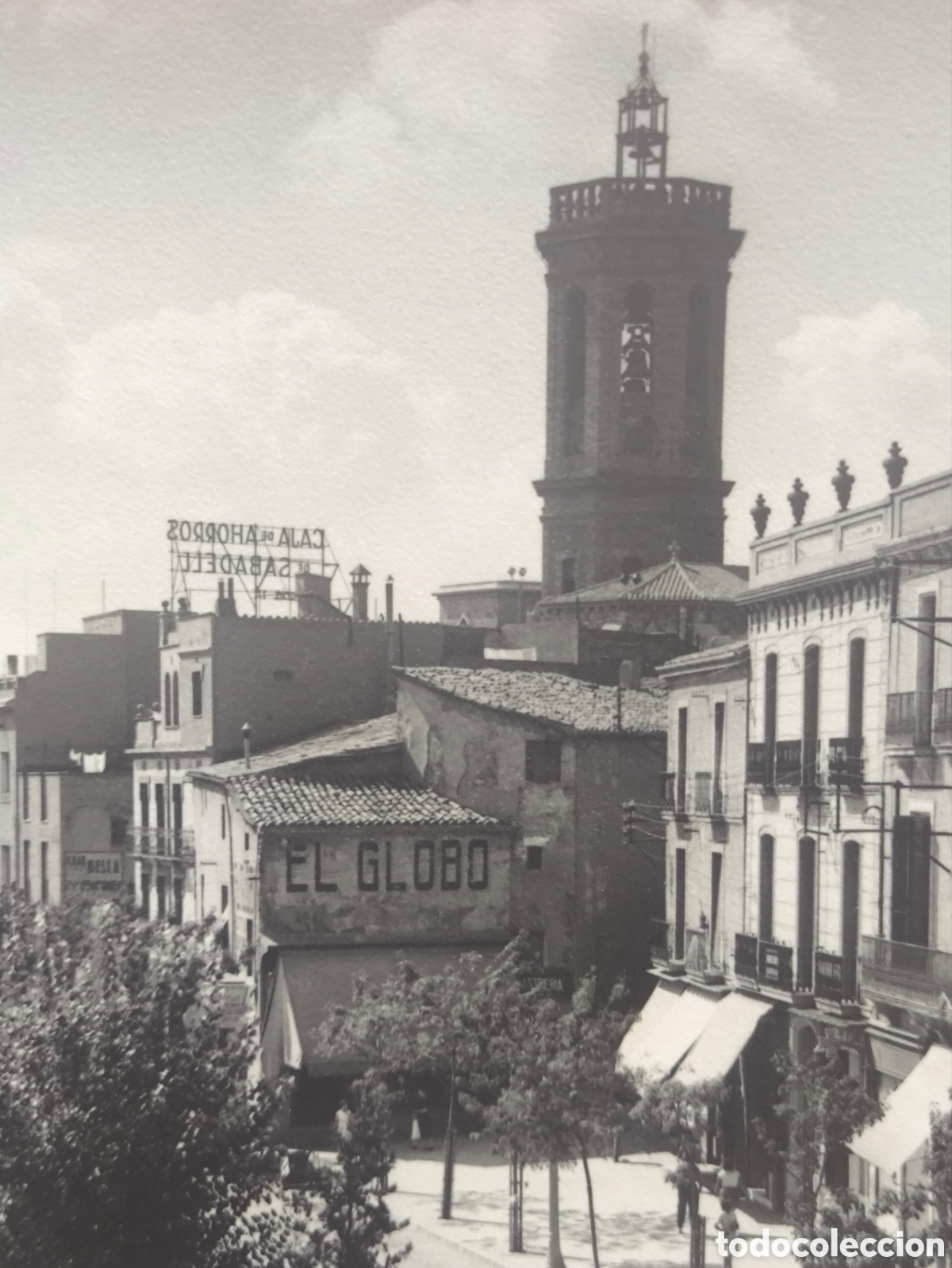 Postales: SABADELL PASSEIG PLA&Ccedil;A MAJOR POSTAL FOTOGR&Aacute;FICA FOTOGRAF&Iacute;A MONISTROL C. 1955