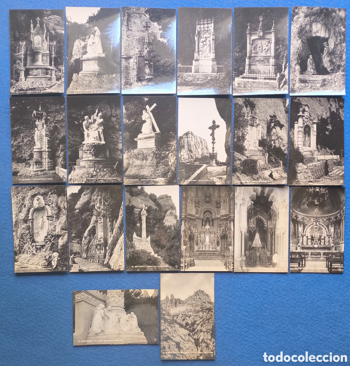 Postales: MONTSERRAT POSTAL FOTOGR&Aacute;FICA LOTE 20 ED. JAIME VI&Ntilde;AS BARCELONA C. 1910