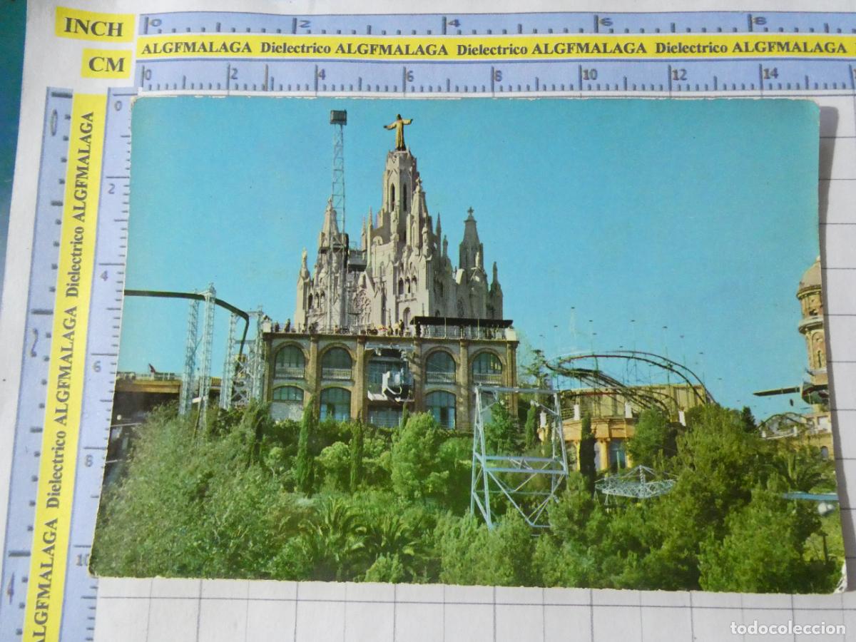 Postales: POSTAL DE BARCELONA. A&Ntilde;O 1961. CUMBRE DEL TIBIDABO PARQUE ATRACCIONES 151 RO FOTO. 4729