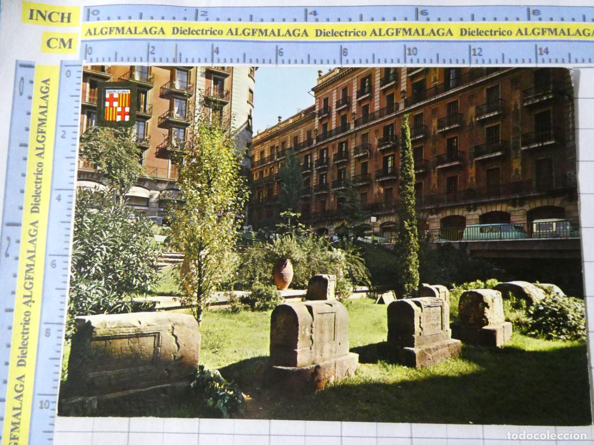 Postales: POSTAL DE BARCELONA. A&Ntilde;O 1967. PLAZA VILLA DE MADRID 3277 ESCUDO ORO. 4744