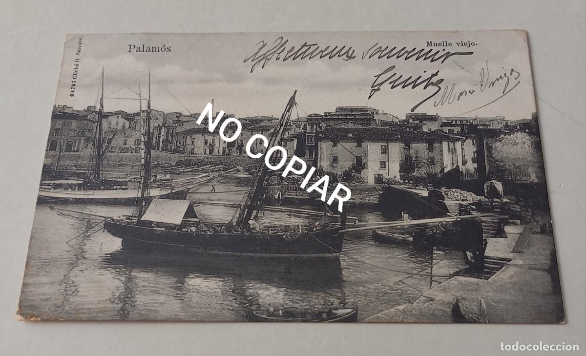 Postales: Postal antigua Palam&oacute;s Muelle Viejo