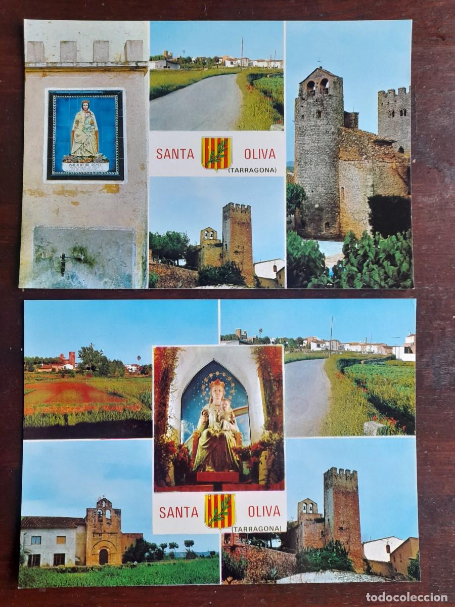 Postales: Una postal vintage 60&acute;s colaig de im&aacute;genesde Santa Maria de Oliva Tarragona 2 tarjetas a elegir