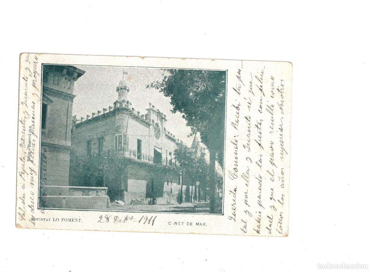Postales: CANET DE MAR. SOCIETAT LO FOMENT. ROIG