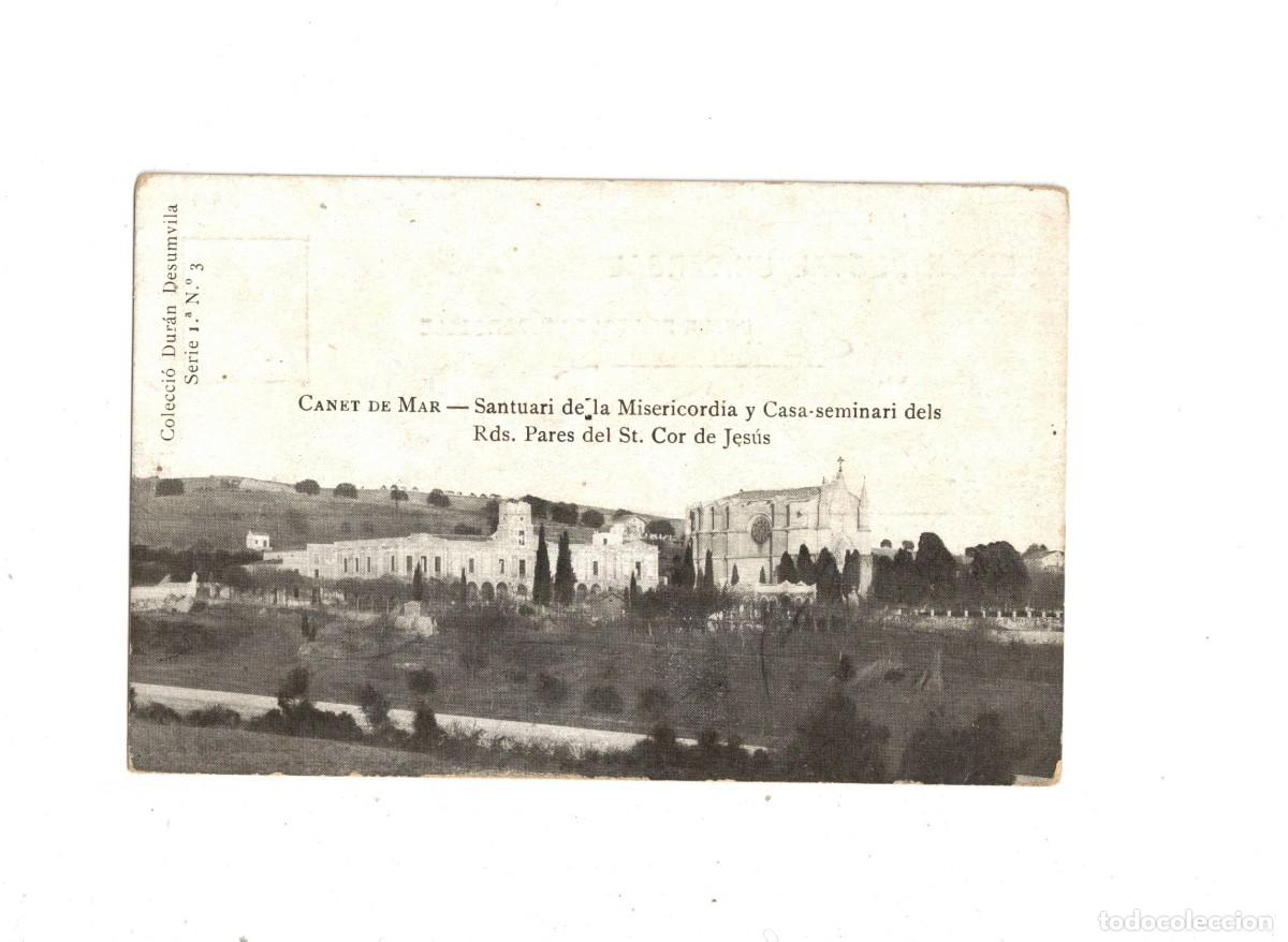 Postales: CANET DE MAR. SANTUARI MISERICORDIA. COL. DUR&Aacute;N DESUMVILA