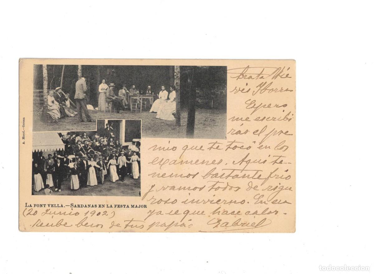 Postales: SANT HILARI SACALM. SARDANAS FIESTA MAYOR