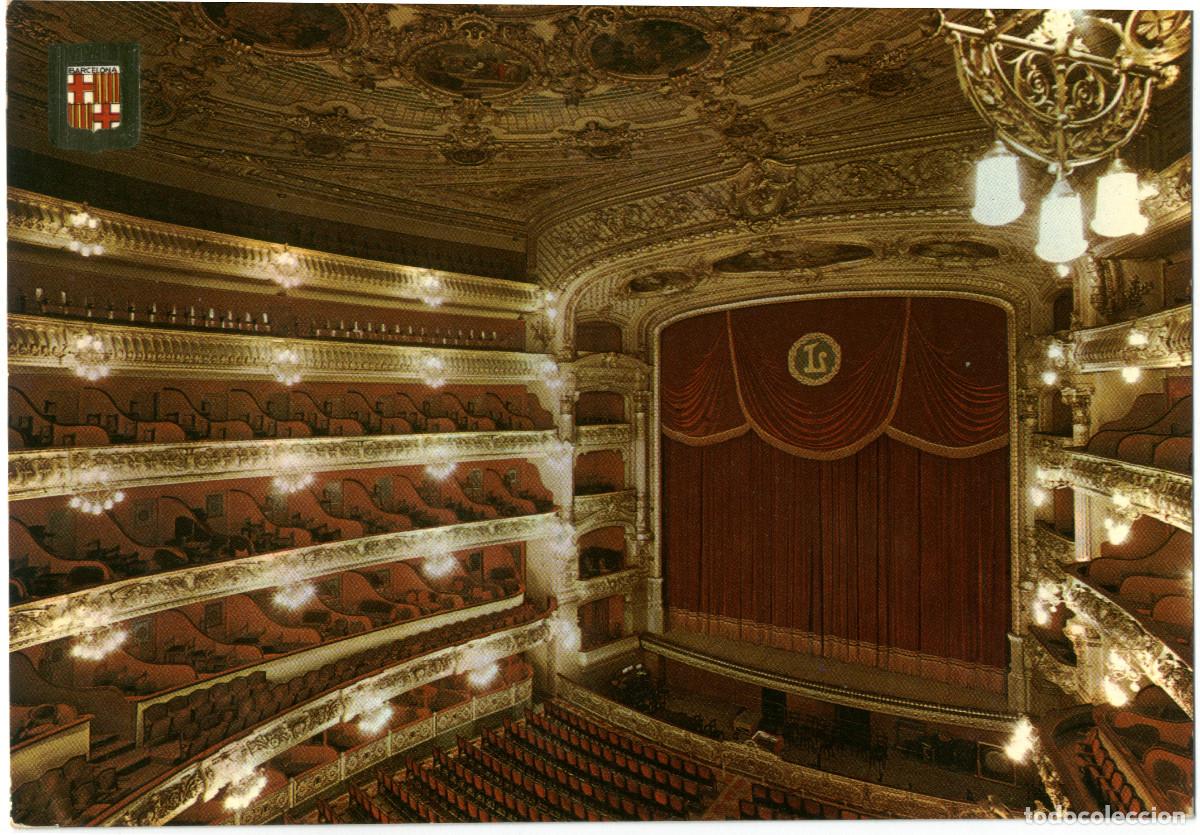 Postales: BARCELONA Liceo / Teatros Espa&ntilde;a