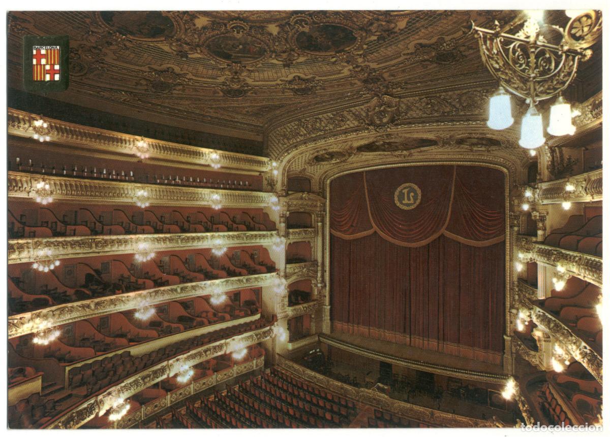 Postales: BARCELONA Liceo / Teatros Espa&ntilde;a