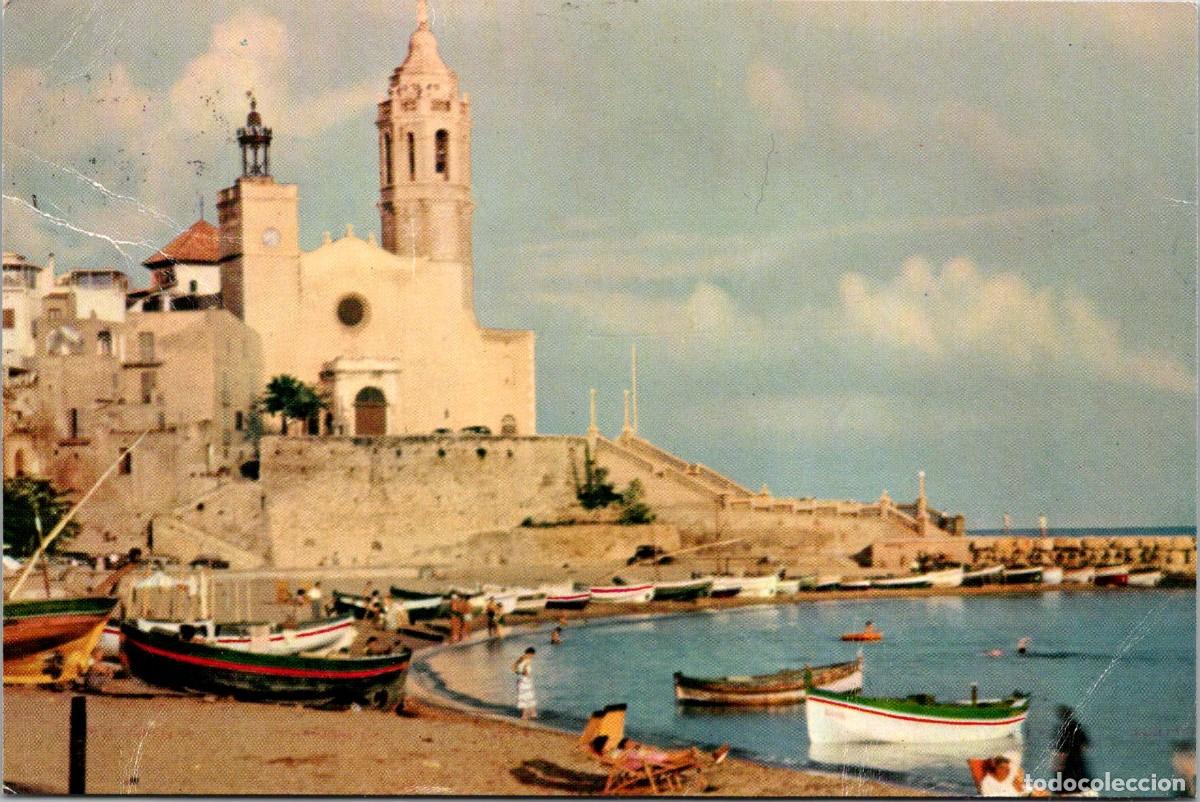 Postcards: Sitges - La Iglesia - J. Ubach Puig 156 - 149x99mm