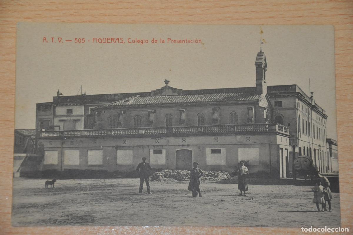 Postales: postal figueras, colegio de la presentacion atv 505