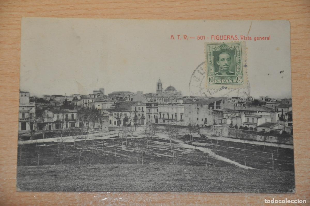 Postales: postal figueras, vista general atv 501