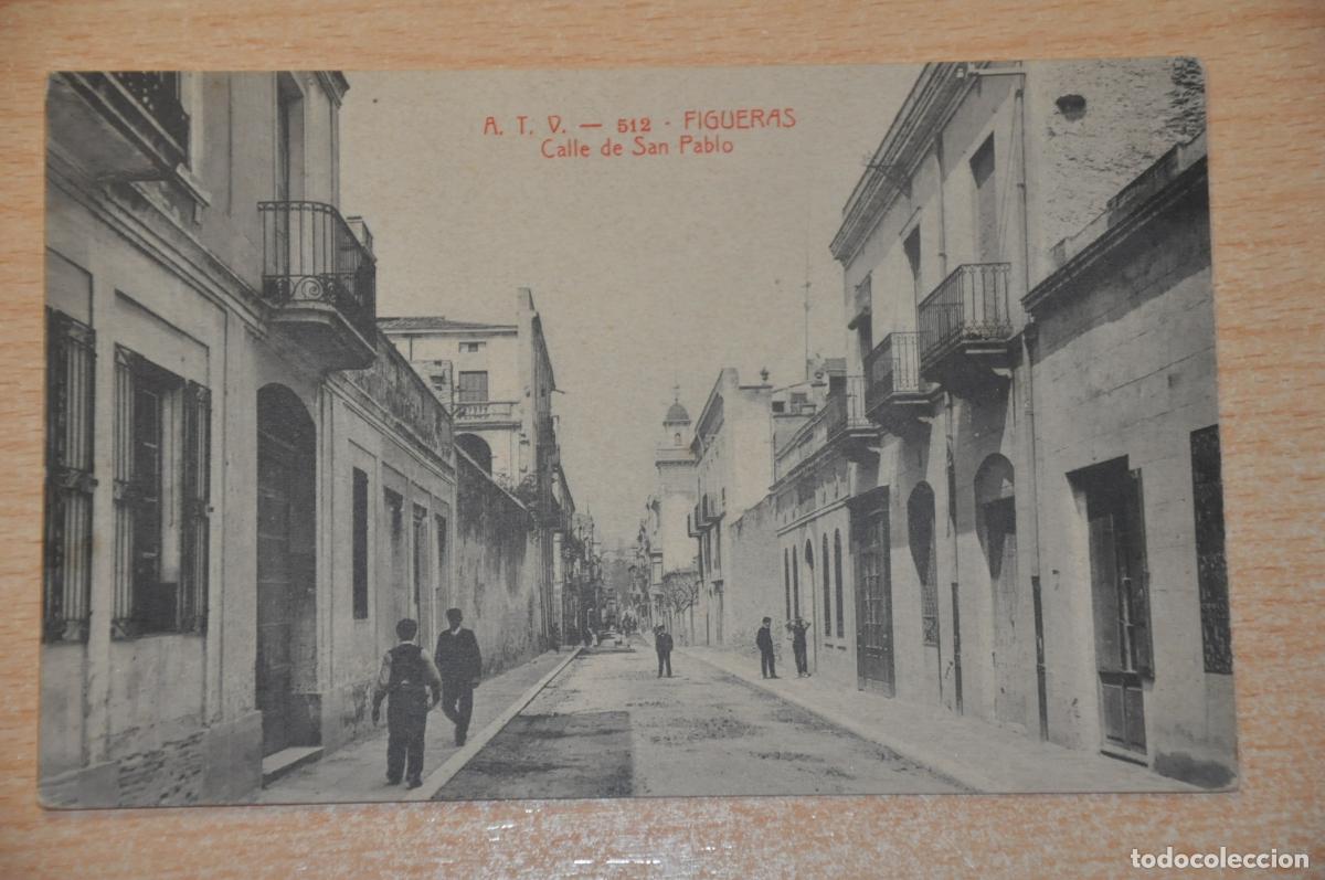 Postales: postal figueras, calle de san pablo atv 512