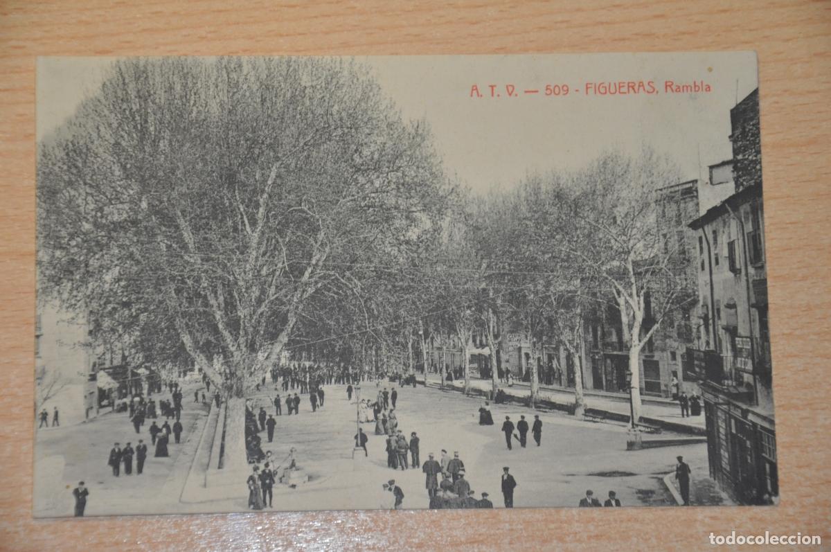 Postales: postal figueras, rambla atv 509