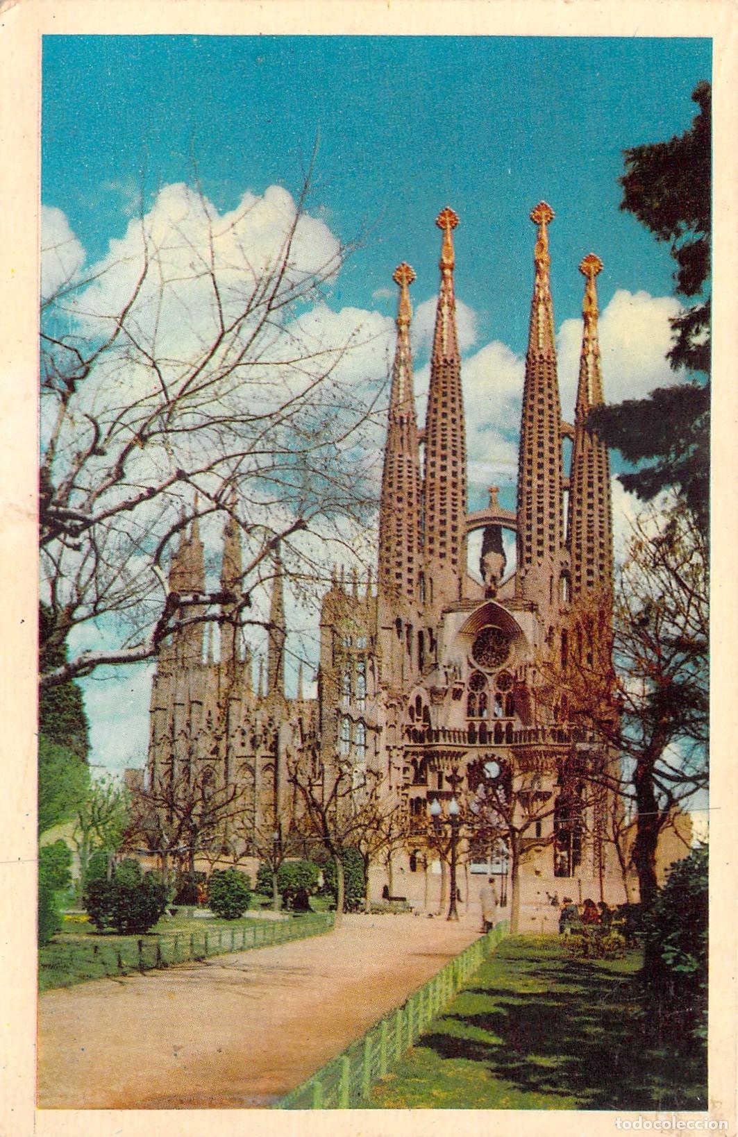 Postales: Postal de Barcelona - Templo de la Sagrada Familia