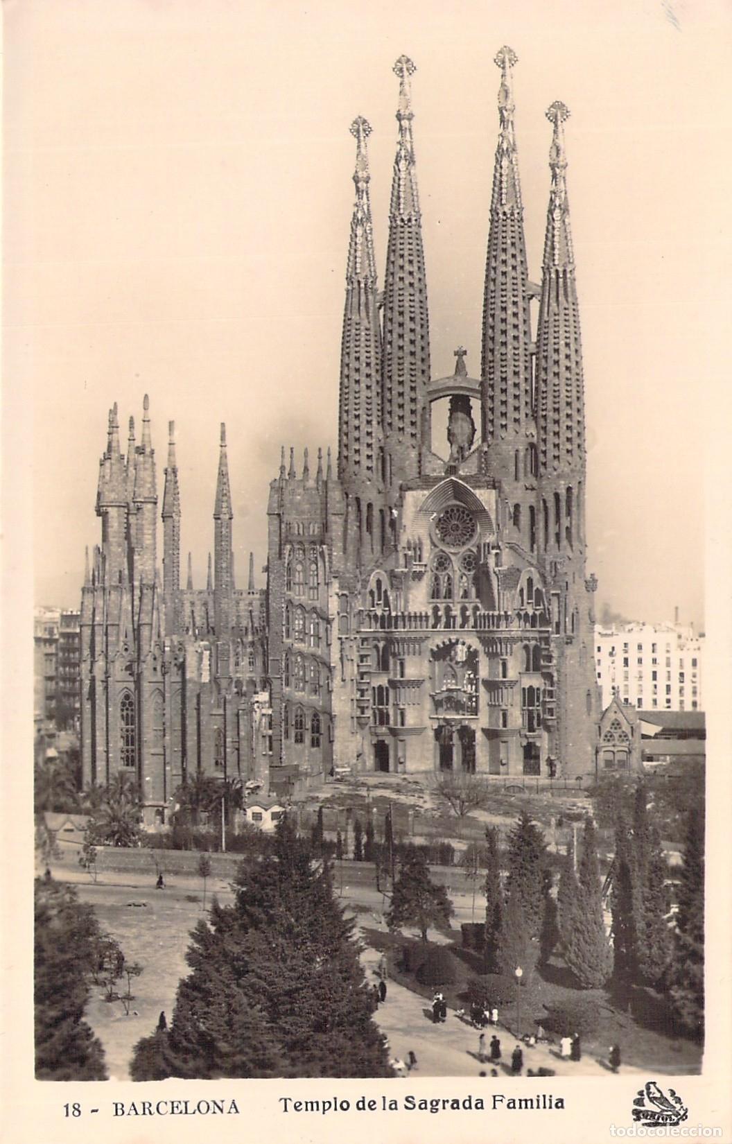 Postales: Postal de Barcelona - Templo de la Sagrada Familia