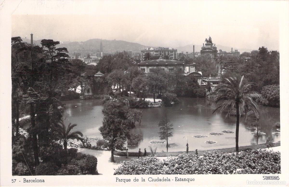 Postales: Postal de Barcelona - Parque de la Ciudadela y Estanque