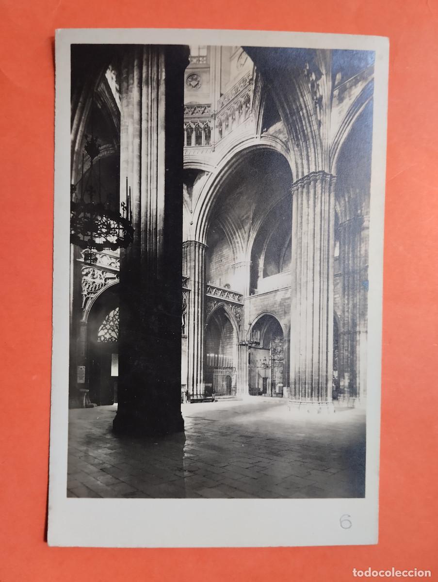 Postales: POSTAL FOTOGRAFICA. CATEDRAL DE BARCELONA. INTERIOR.