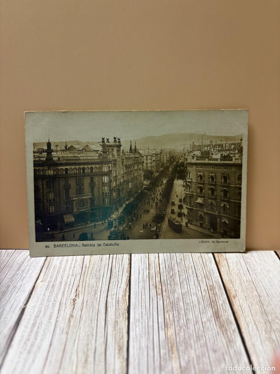 Postales: TARJETA POSTAL FOTOGR&Aacute;FICA. BARCELONA. 95.- RAMBLA DE CATALU&Ntilde;A. L. ROISIN.