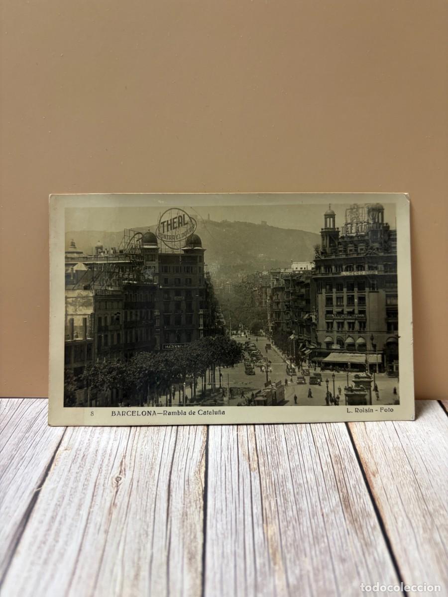 Postales: TARJETA POSTAL FOTOGR&Aacute;FICA. BARCELONA. 8. RAMBLA DE CATALU&Ntilde;A. L. ROISIN FOT.